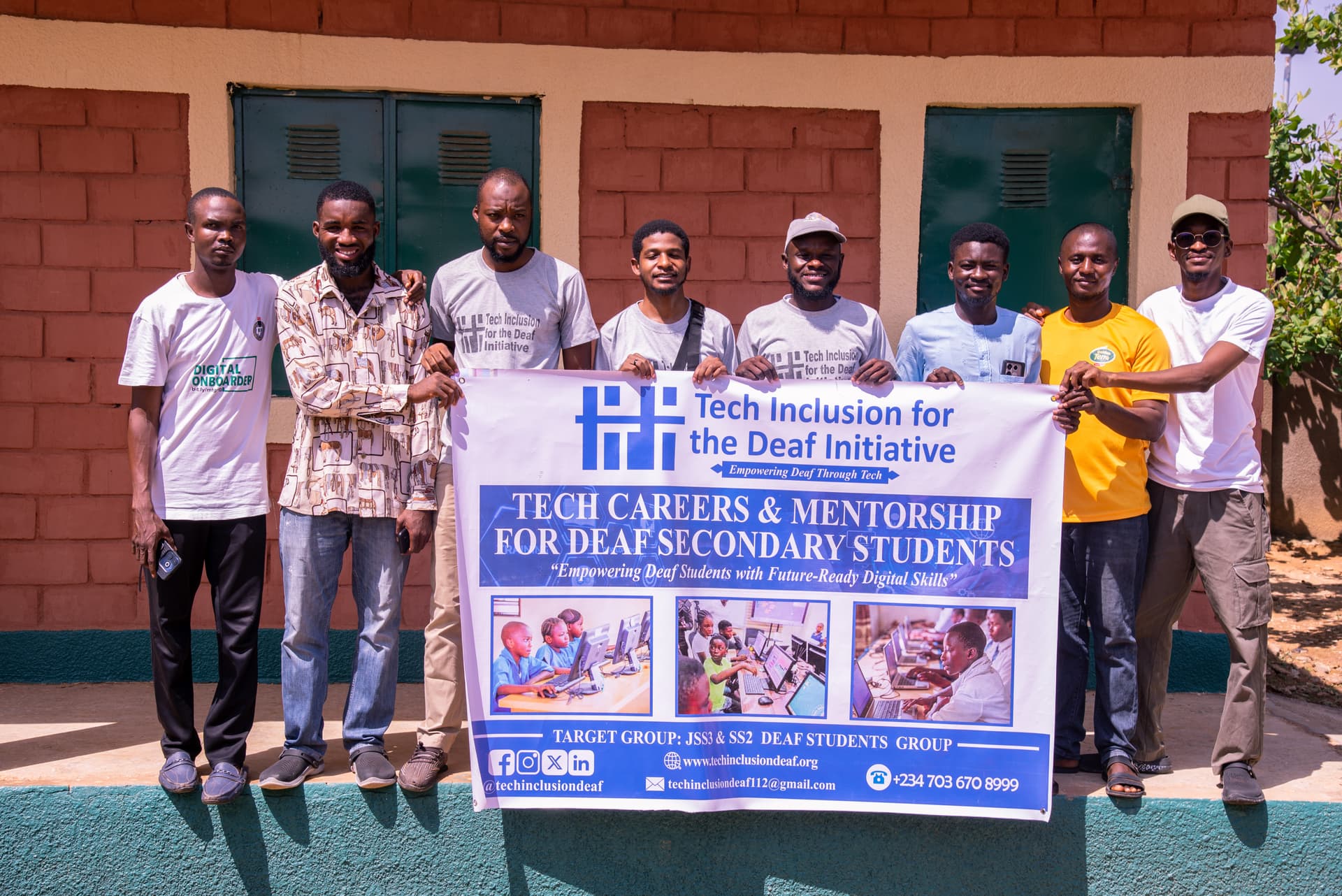 Young Deaf entrepreneur presenting